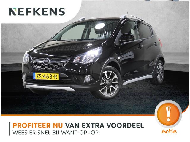 Opel KARL 1.0 Rocks Online Edition | 1ste eigenaar | Navigatie | AppleCarPlay/AndroidAuto | Parkeersensoren | Airco | Cruise Control | LMV | Isofix | Privacy Glass | Buitenspiegels Elektrisch Verstelbaar | Centrale Deurvergrendeling met Afstandsbediening |