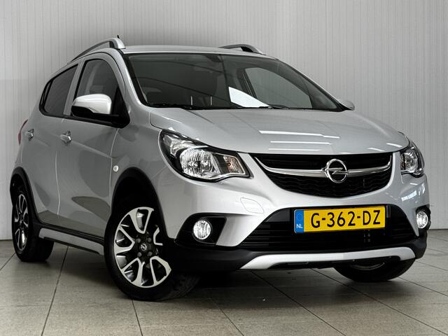 Opel KARL 1.0 Rocks Online Edition/ Apple + Android/ Dakrails/ DAB+/ 15'' LMV/ Extra getint glas/ Multi. Stuur/ Navi/ Cruise/ Bluetooth/ Airco/ Mistl./ PDC/ Metallic lak.