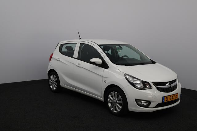 Opel KARL 1.0 ecoFLEX 120 Jaar Edition /5-Drs /Airco /Cruise /Elek. pakket /C.V. afstand /Bluetooth /USB /15"LMV /PDC /Mistlampen /Isofix /Dakspoiler!