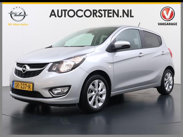 Opel KARL 1.0I 75PK 5Drs Ecc Navi* Apple Carplay Android Auto Pdc Stoel+Stuurverwarming Cruise Control Innovation Isofix Bluetooth Lmv Privacy Glas City Steer ESP Mistlampen Dealeronderhouden 1e Eigenaar Origineel Nederlandse Auto