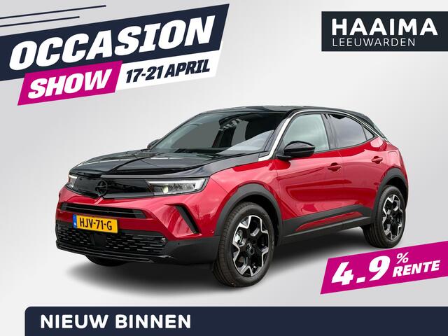Opel MOKKA 1.2 Turbo Ultimate Automaat | Alacantara bekleding | Massagestoel voor | Stoelverwarming | Navigatie | Camera | 18" lichtmetalen velgen | Zwarte motorkap