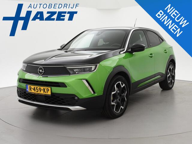 Opel MOKKA Mokka-e ULTIMATE 50 KWH TWO TONE 94% SOH + LEDER/ALCANTARA | STOEL/STUURVERW. | 18 INCH | MATCHA GREEN