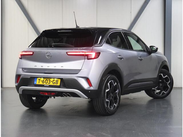 Opel MOKKA 130PK Ultimate | AppleCarPlay/AndroidAuto | Camera | Dodehoekdetectie | Stuur/stoelverwarming | AUTOMAAT | Alcantara/Leer | Two-tone | Adaptief Cruise Control | Keyless | Isofix | Privacy Glass | Trekhaak |