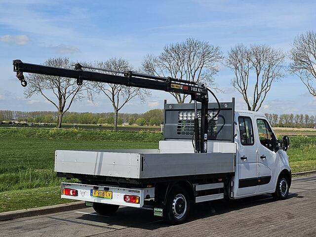 Opel MOVANO 2.3 CDTI L3 DC open laadbak, HIAB 029 KRAAN, airco, navi, NAP!