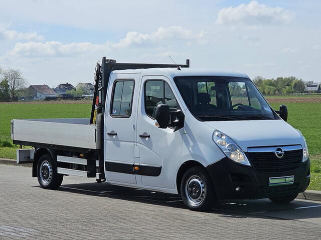 Opel MOVANO 2.3 CDTI L3 DC open laadbak, HIAB 029 KRAAN, airco, navi, NAP!