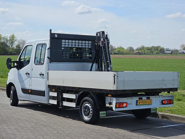 Opel MOVANO 2.3 CDTI L3 DC open laadbak, HIAB 029 KRAAN, airco, navi, NAP!