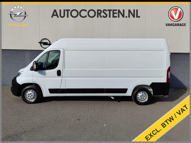 Opel MOVANO 2.2D 120PK L3H2 3-Persoons Navi DAB+ Airco Cruise Control Bluetooth Edition Treeplank Betonplex Vloer Wandbetimmering Schuifdeur 1e Eigenaar Euro 6