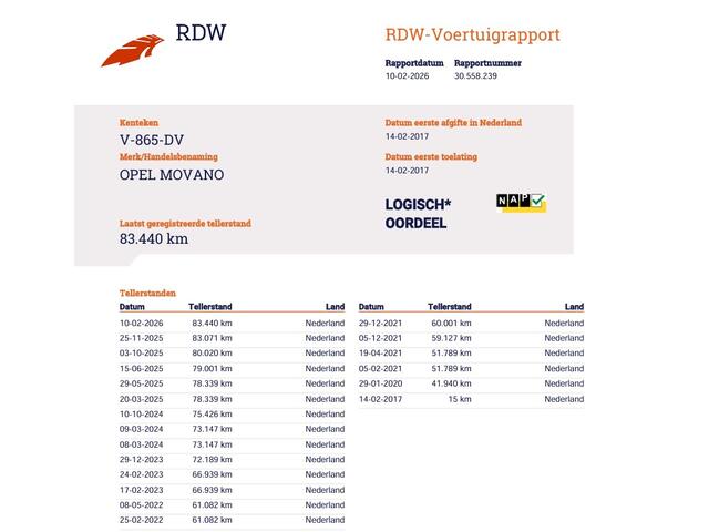 Opel MOVANO 2.3 CDTI 131pk Euro 6 L3H2 Maxi - 1ste Eigenaar - Trekhaak - Clima - Camera