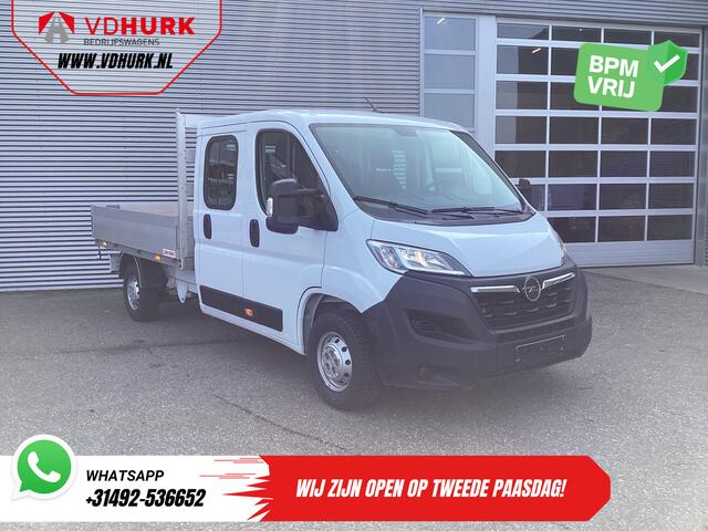 Opel MOVANO 2.2 140 pk DC Dubbel Cabine Open Laadbak/ 7 Pers./ 2.5t Trekverm./ Cruise/ Airco/ 288x215x35/ Pick up
