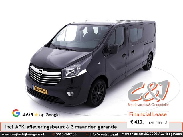 Opel VIVARO 1.6 CDTI L2H1 Dubbele Cabine innovation leder navi cruise 145 pk lease 419,- p/md