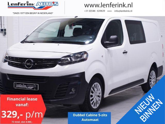 Opel VIVARO 2.0 CDTI 122 pk L3 Dubbel Cabine Automaat Airco Cruise Control, Dodehoek Assist, PDC V+A, 5-Zits