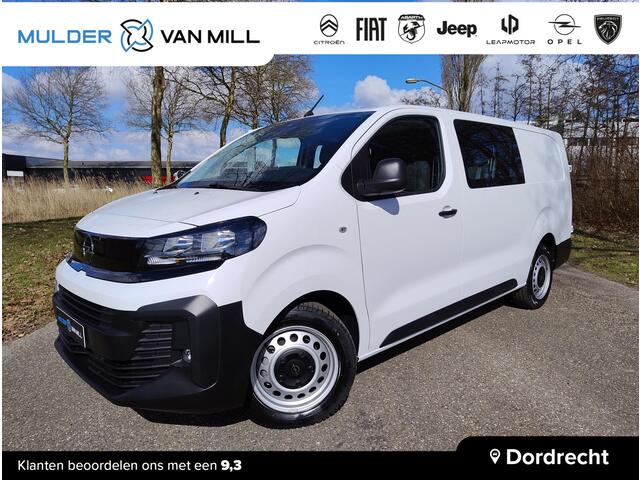 Opel VIVARO L3 DC 1.5D 120 PK | GEEN BPM | Dubbele Cabine | 6-zits | Houten afwerking laadruimte | Multimedia | NAVI | Apple Carplay | Android Auto | Parkeersensoren achter | Multifunctioneel stuurwiel | Elektrisch inklapbare spiegels | Bestuurdersstoel comfort | Ver