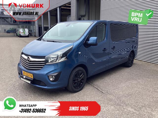 Opel VIVARO 1.6 CDTI 140 pk L2 DC Dubbel Cabine EXPORT ONLY 2x Schuifdeur/ Leder/ Climate/ Carplay/ Camera/ Cruise/ PDC/ Trekhaak/ LMV