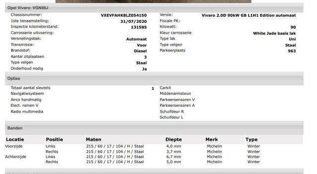 Opel VIVARO 2.0 CDTI Automaat 3Pers. Edition / 2x Schuifdeur / Pdc.+Camera / Navigatie / Airco /