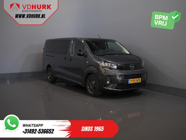 Opel VIVARO 2.0 180 pk Aut. DC Dubbel Cabine Elek.Stoelen/ Leder/ 2xSchuifdeur/ Afn.Trekhaak/ Climate/ Carplay/ Stoelverw./ Navi/ Cruise/ PDC/ Camera