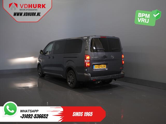 Opel VIVARO 2.0 180 pk Aut. DC Dubbel Cabine Elek.Stoelen/ Leder/ 2xSchuifdeur/ Afn.Trekhaak/ Climate/ Carplay/ Stoelverw./ Navi/ Cruise/ PDC/ Camera