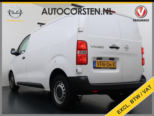 Opel VIVARO 2.0D 123pk L2H1 3-Pers. EURO6 Navi Apple Carplay Android Mirror Link Airco Cruise Control Regen-Lichtsensor Bluetooth Edition Schuifdeur Betonplex Vloer Lat om Lat betimmering Achterdeuren Origineel Nederlandse Auto