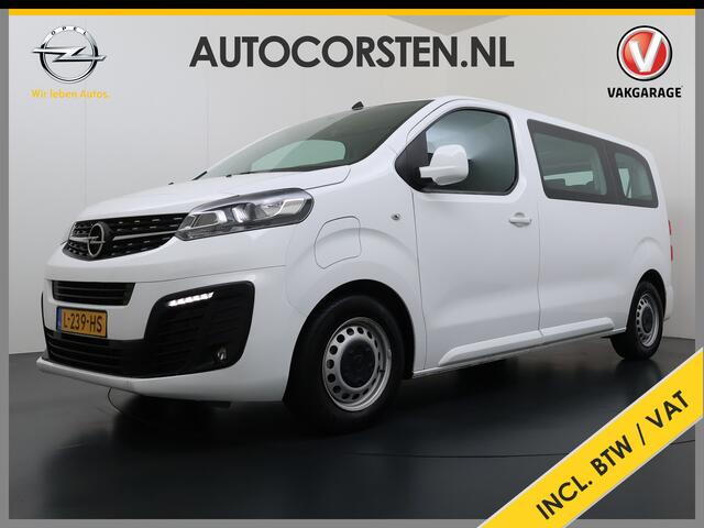 Opel VIVARO E L2H1 9-Persoons SOH 99% 50kWh Trekhaak Navi Airco Apple Carplay Android Auto Pdc Cruise Control Led Schuifdeur Isofix Bluetooth Dealeronderhouden 1e Eigenaar Origineel Nederlandse Bus