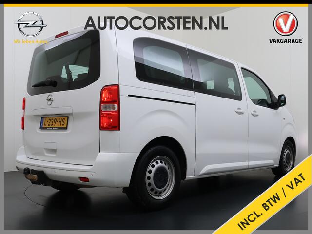 Opel VIVARO E L2H1 9-Persoons SOH 99% 50kWh Trekhaak Navi Airco Apple Carplay Android Auto Pdc Cruise Control Led Schuifdeur Isofix Bluetooth Dealeronderhouden 1e Eigenaar Origineel Nederlandse Bus