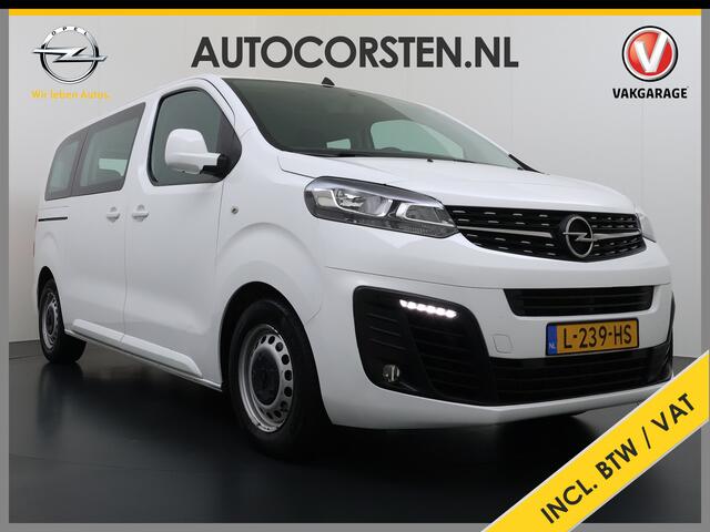 Opel VIVARO E L2H1 9-Persoons SOH 99% 50kWh Trekhaak Navi Airco Apple Carplay Android Auto Pdc Cruise Control Led Schuifdeur Isofix Bluetooth Dealeronderhouden 1e Eigenaar Origineel Nederlandse Bus