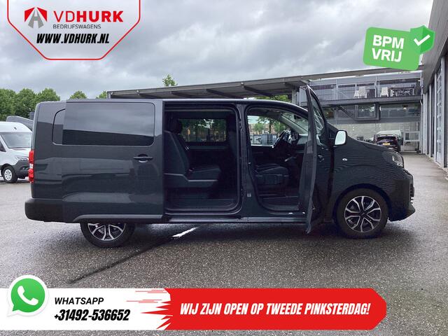 Opel VIVARO 2.0 180 pk Aut. DC Dubbel Cabine 2xSchuifdeur/ 2.5t.Trekverm./ Afn.Trekhaak/ Climate/ Carplay/ Stoelverw./ Stuurverw./ Navi/ Camera/ Cruise/ 17"LMV/ PDC