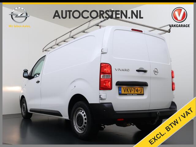 Opel VIVARO 2.0CDTI 123PK Euro 6 L2H1 3-Persoons Imperiaal Trekhaak 360°Camera Navi Apple Carplay Android Auto Airco Cruise Control Betonplex Vloer Kasteninbouw Wandbetimmering 2.500KG Trekgewicht 1e Eigenaar