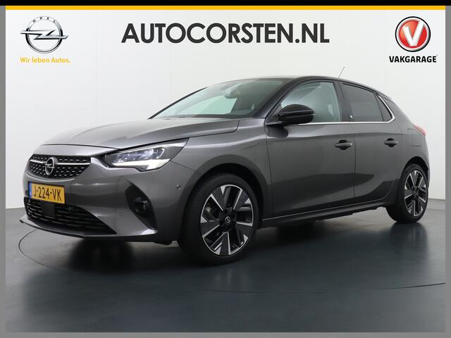 Opel e-Corsa Elegance 50kWh Two-Tone Apple Carplay Android Auto Navi Ecc Adap.Cruise Control 360° Camera Keyless Stoel-Stuurverwarming DAB Led Lmv 17" Verkeersbord detectie Rijstrooksensor Winter-Pakket Parkeer-Pakket Premium-Pakket 100% Dealeronderhouden Origineel Ne