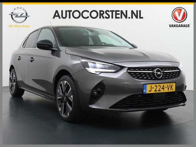 Opel e-Corsa Elegance 50kWh Two-Tone Apple Carplay Android Auto Navi Ecc Adap.Cruise Control 360° Camera Keyless Stoel-Stuurverwarming DAB Led Lmv 17" Verkeersbord detectie Rijstrooksensor Winter-Pakket Parkeer-Pakket Premium-Pakket 100% Dealeronderhouden Origineel Ne