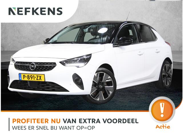 Opel e-Corsa Elegance 50kWh 136PK | AppleCarplay/AndroidAuto | 3 FASE | Camera | 17"LMV | Adaptive Cruise Control | Climate Control | Keyless | AUTOMAAT | Two-Tone | LED | Parkeersensoren | Isofix | Privacy Glass |