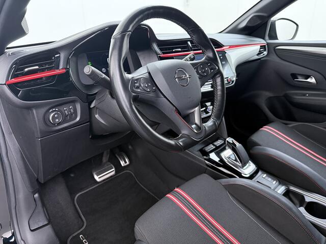 Opel e-Corsa GS Line 50kWh Navi Ecc Stoel+Stuurverwarming Apple Carplay Android Auto Cruise Control Pdc SOH 89% Led Lane Assist Privacy Glas Regen-Lichtsensor Led Keyless Verkeersbord detectie Rijstrooksensor Dealeronderhouden
