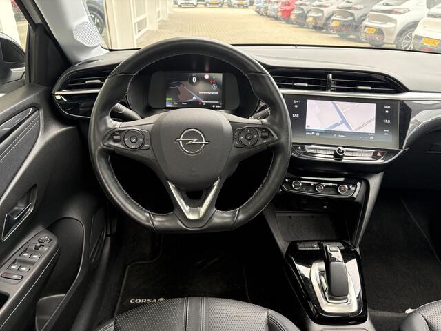 Opel e-Corsa Elegance 50 kWh | Winterpakket | Panoramadak | Lederen bekleding | Navigatie | 100kW snelladen | Cruise Control | Two Tone