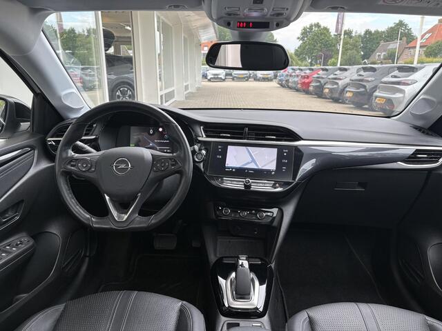Opel e-Corsa Elegance 50 kWh | Winterpakket | Panoramadak | Lederen bekleding | Navigatie | 100kW snelladen | Cruise Control | Two Tone