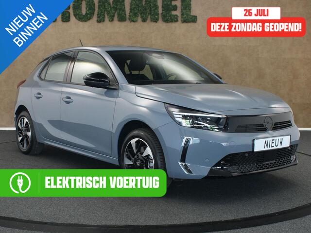 Opel e-Corsa Electric Long Range GS 51 kWh NIEUWE AUTO- DIRECT UIT VOORRAAD LEVERBAAR - 3 FASE - BEIDE STOELEN IN HOOGTE VERSTELBAAR - CLIMATE CONTROLE - VOORSTOELEN VERWARMD - GOODYEAR VECTOR 4 SEIZOENENBANDEN - CAMERA - APPLE CARPLAY/ ANDROID AUTO - 4 X ELEKTRISCHE