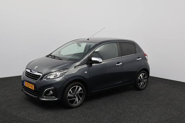 Peugeot 108 1.0 e-VTi Allure/ 5-Drs/ Camera/ Apple + Android/ Clima/ Media-Scherm/ Elek. pakket/ Isofix/ Bluetooth/ Multi. LEDER. Stuur/ Mistl./ 15'' LMV/ Chroom/ Extra getint glas.
