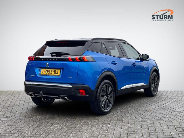 Peugeot 2008 1.2 PureTech GT Pack Automaat | Trekhaak | Panoramadak | Nappa Leder | Stoelverwarming | 360° Camera | Massagestoel | Rijklaarprijs!