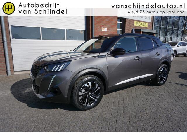 Peugeot 2008 1.2 PURETECH 131PK AUTOMAAT GT PACK FACELIFT 4X ZGAN BANDEN CAMERA ZWARTE HEMEL NAVI ANDROID-APPLECARPLAY DIGITALE COCKPIT 1/2LEDER ECC AIRCO CRUISECONTROL PDC V+A FULL LED ENZ..