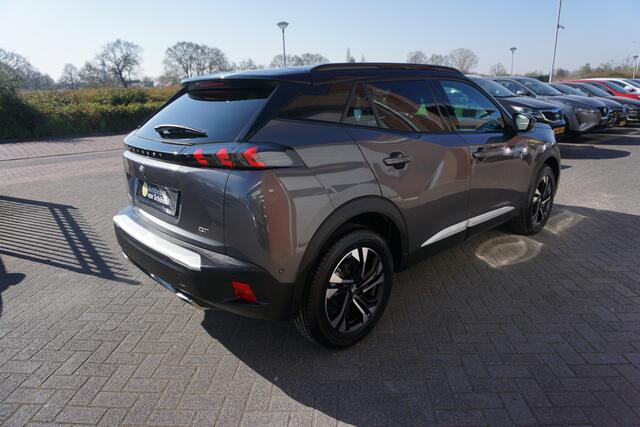 Peugeot 2008 1.2 PURETECH 131PK AUTOMAAT GT PACK FACELIFT 4X ZGAN BANDEN CAMERA ZWARTE HEMEL NAVI ANDROID-APPLECARPLAY DIGITALE COCKPIT 1/2LEDER ECC AIRCO CRUISECONTROL PDC V+A FULL LED ENZ..