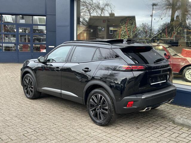 Peugeot 2008 1.2 Hybrid 145 PK GT | Automaat Hybride | VOORRAAD DEAL met ¤7.000 Korting | Panorama Schuif-/Kanteldak | Navigatie | 360 Graden Camera | Keyless Entry | Full LED Verlichting | Zwart Dak | Climate Control | 18" Lichtmetalen Velgen Evissa | Sportstoelen | 