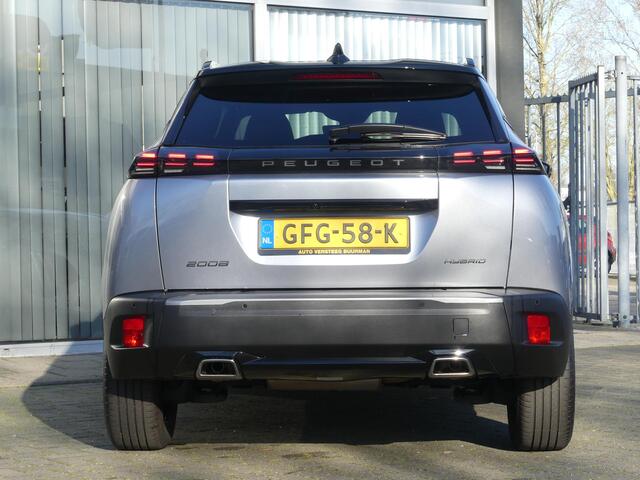 Peugeot 2008 1.2 Hybrid 136PK GT e-DCS6 Automaat Navigatie, Achteruitrijcamera, Keyless, Parkeersensoren, Adaptieve Cruise Control, Apple Carplay, Android Auto