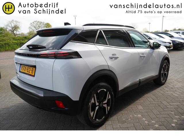 Peugeot 2008 1.2 PureTech 101 pk Allure DIGI COCKPIT - CAMERA - CARPLAY / ANDROID - NAVI - PARKEERSENSOREN V+A - HALF LEDER - 17 INCH LMV - DONKERE HEMEL - CLIMA - CRUISE - BLUETOOTH - LED - DAB+ - RIJSTROOKSENSOR - PRIVACYGLAS