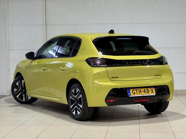 Peugeot 208 5-deurs Allure Hybrid 100pk e-DCS6 AUTOMAAT | 360° CAMERA | DRAADLOZE APPLE CARPLAY / ANDROID AUTO | ADAPTIVE CRUISE | LEDER/STOF | DAB+ |