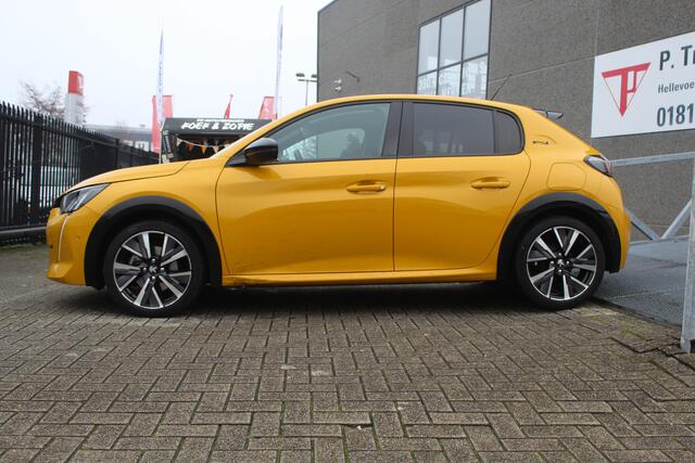 Peugeot 208 1.2 PureTech Allure GT Line/LED/Parkeersensoren rondom/Apple carplay/Airco/Rijstrookcorrectie/DAB+/Draadloze lader/LM velgen/Elektrische spiegels/Elektrische ramen/Privacy glass/Bluetooth