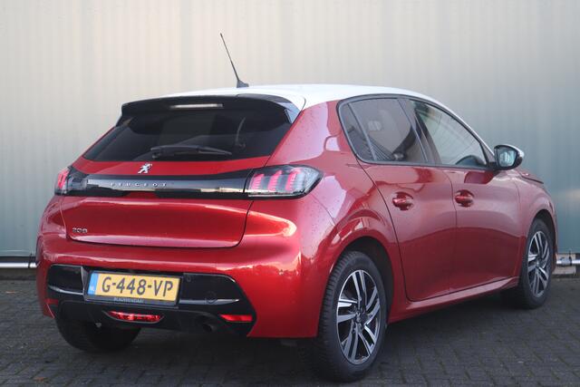 Peugeot 208 BWJ 2019 1.2 101 PK PureTech Blue Lease Allure HALF LEDER / CAMERA / VIRTUAL COCKPIT / CLIMA / NAVI / CRUISE / BLUETOOTH / PDC V+A / LMV 16 INCH / PRIV. GLAS / ISOFIX / MULTIFUNCT. STUUR