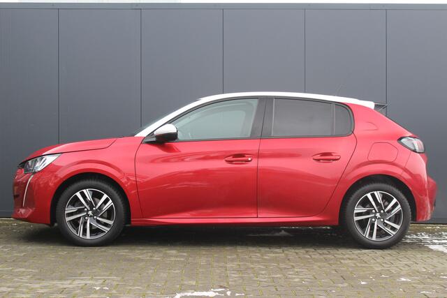 Peugeot 208 1.2 PureTech Allure | incl. 12 maanden garantie | 360 camera | 3D Virtual cockpit | Navigatie | Cruise control | Apple Carplay / Android auto | 16" lichtmetalen velgen | Two tone kleur | Draadloze telefoonlader | Distributieriem is vervangen |
