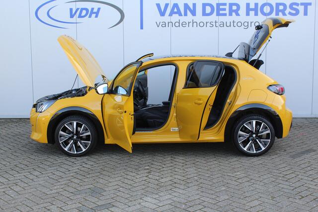 Peugeot 208 1.2-100pk PureTech GT-Line. Geweldig mooie, sportieve, luxe en goed onderhouden Peugeot 208 ! Panodak, adaptive cruise cntrl, keyless entry/start, 3-D dashboard, volautm. airco dual, LED verlichting, camera, dode hoek detectie, metallic lak, LM wielen etc