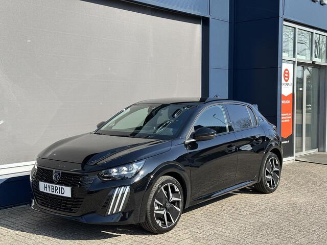 Peugeot 208 1.2 Hybrid 145 e-DCS6 GT | Bouwjaar 2025 | Full LED Verlichting | Navigatie via Telefoon | Camera | Parkeersensoren | Cruise Control | Keyless Entry | Dakspoiler | DAB+ Radio | Digitaal Dashboard | Apple Carplay Draadloos | Sportieve GT Uitvoering |
