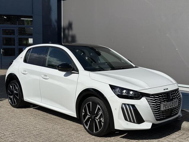 Peugeot 208 1.2 Hybrid 110 PK GT Automaat | Glazen Panoramadak | Navigatie Via Telefoon | Parkeercamera | Climate Control | Keyless Entry & Start | Cruise Control | Sportstoelen | 17" Lichtmetalen Velgen | Full LED Verlichting | Dakspoiler |