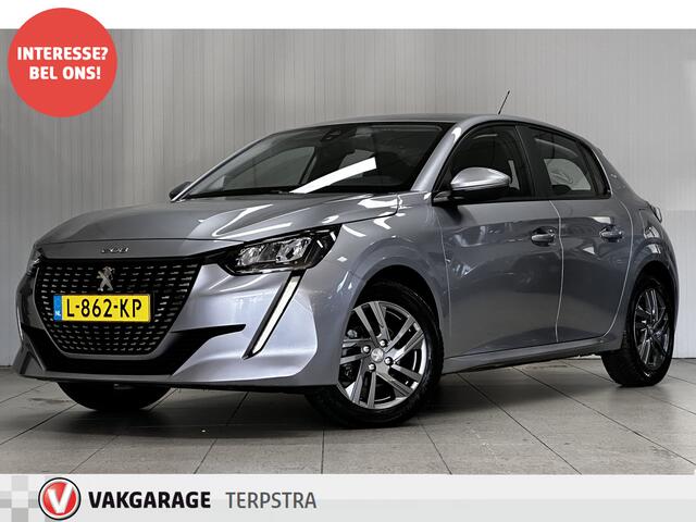 Peugeot 208 1.2 PureTech Active/ LED Koplampen/ 16'' LMV/ Apple + Android/ Navi/ Airco/ Cruise/ Elek. pakket/ Isofix/ Bluetooth/ Multi. LEDER. Stuur/ PDC/ Dakspoiler/ LED Dagrijverl.