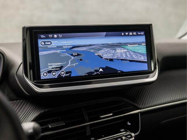 Peugeot 208 Hybrid 100 e-DCS6 Allure Sport Automaat (FACELIFT, VIRTUAL COCKPIT, APPLE CARPLAY, GROOT NAVI, STOELVERWARMING, LEDER, 360 CAMERA, SPORTSTOELEN, ADAPTIVE CRUISE, LM VELGEN, NIEUWSTAAT)