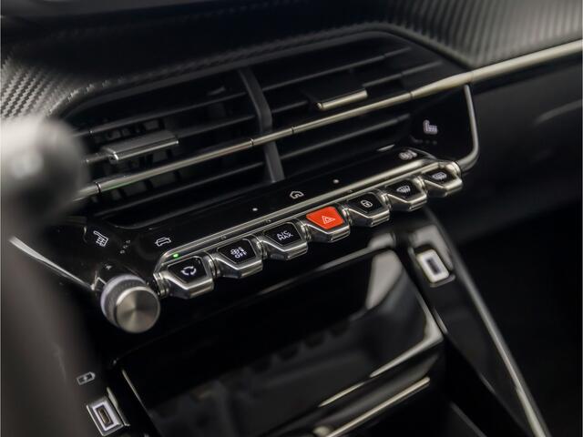 Peugeot 208 Hybrid 100 e-DCS6 Allure Sport Automaat (FACELIFT, VIRTUAL COCKPIT, APPLE CARPLAY, GROOT NAVI, STOELVERWARMING, LEDER, 360 CAMERA, SPORTSTOELEN, ADAPTIVE CRUISE, LM VELGEN, NIEUWSTAAT)